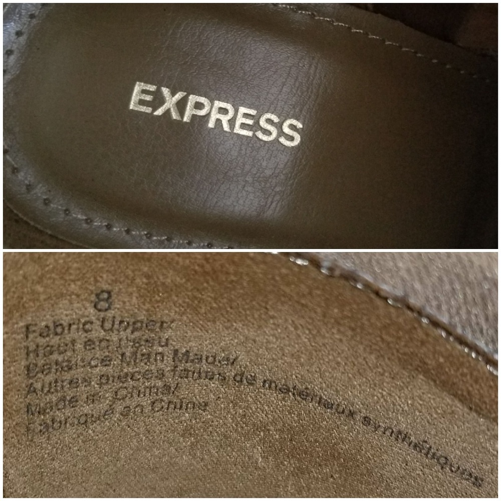 Express Ankle Booties Tan / Camel Color. Size 8 - image 7